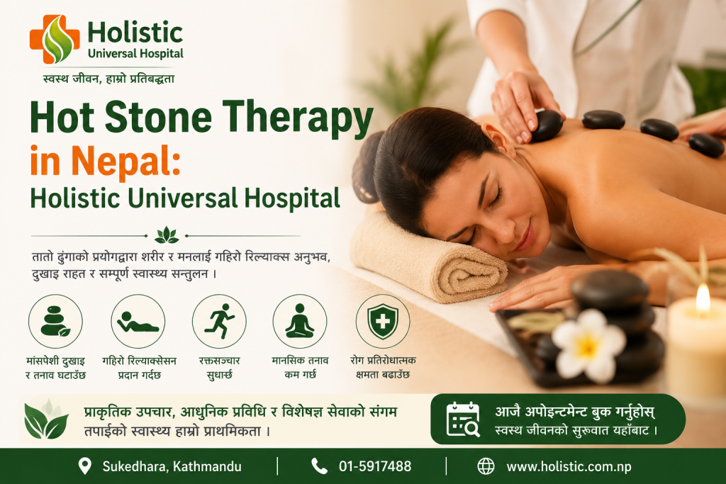 Hot Stone Therapy in Nepal: Holistic Universal Hospital